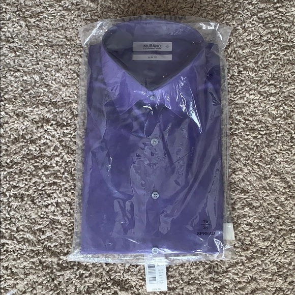 purple slim fit dress shirt